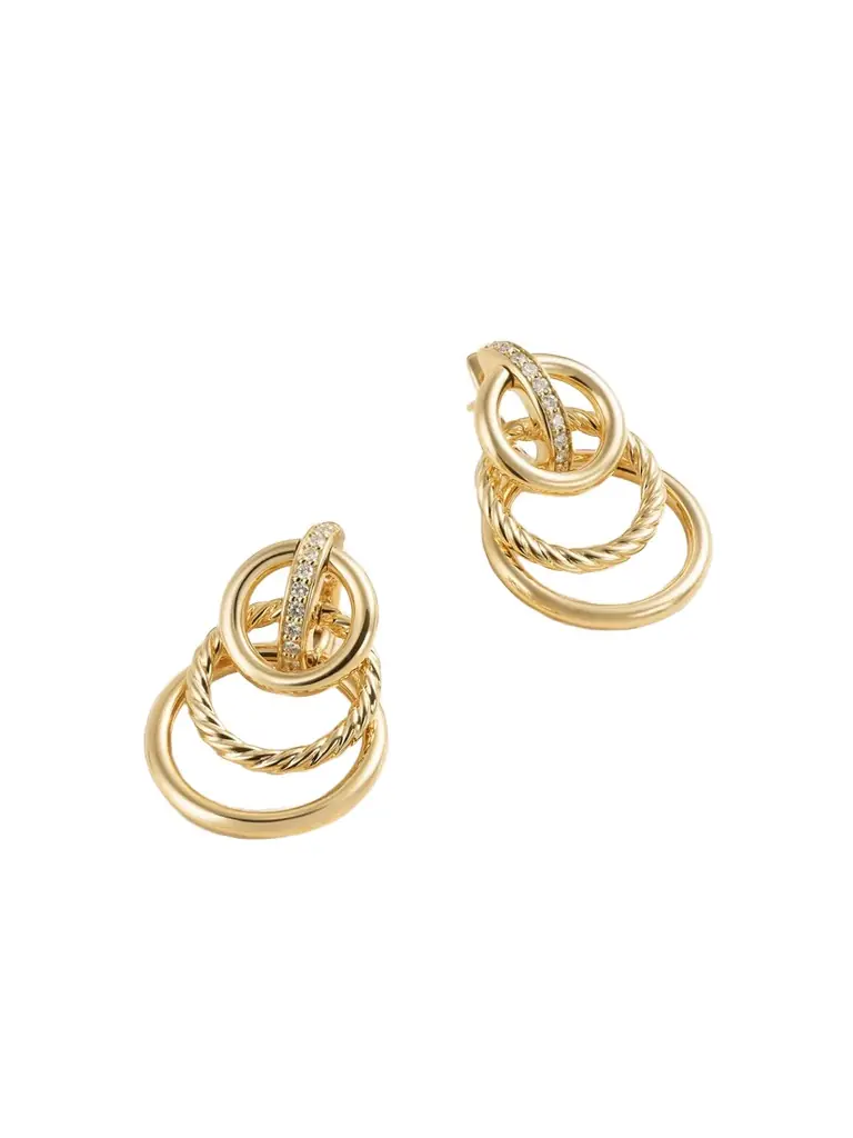 Dy Mercer® 18-karat Gold Diamond Earrings Dy Mercer® 18-karat Gold Diamond Earrings