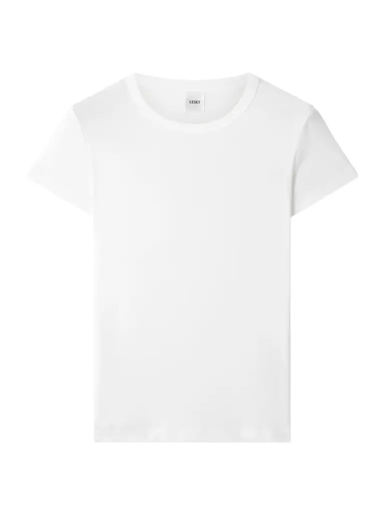 LESET Nando Ribbed Cotton-jersey T-shirt | Image 1 LESET Nando Ribbed Cotton-jersey T-shirt | Image 1