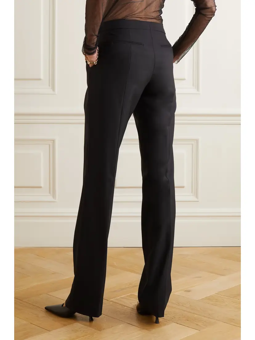 Another Tomorrow + Net Sustain Pleated Merino Wool Straight-leg Pants | Thumbnail 3 Another Tomorrow + Net Sustain Pleated Merino Wool Straight-leg Pants | Thumbnail 3