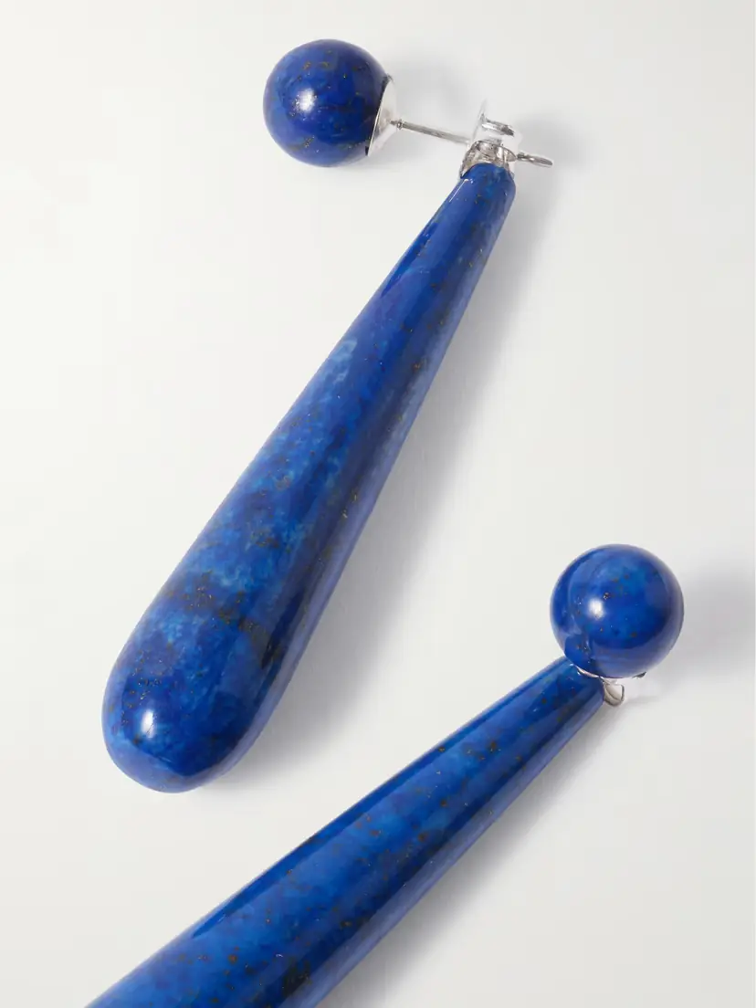 Sophie Buhai Angelika Silver Lapis Lazuli Earrings | Thumbnail 3