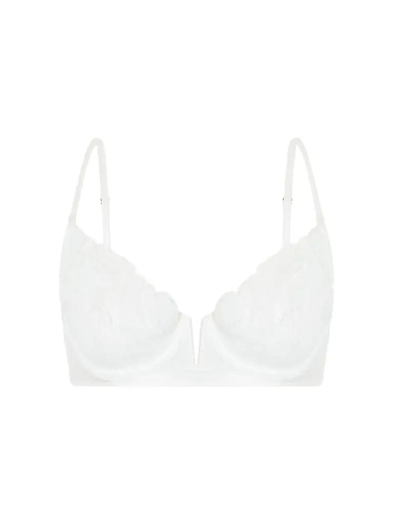 Fleur Veloutes Embroidered Mesh Bra