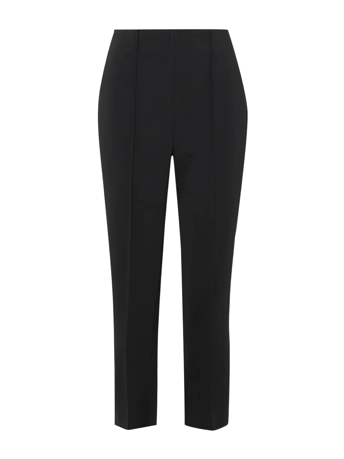 Pintucked Grain De Poudre Slim-leg Pants