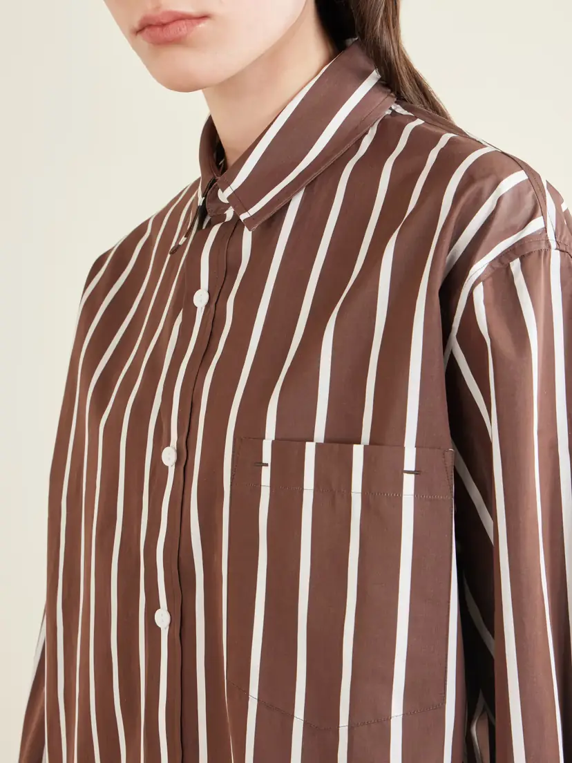 Matteau Striped Organic Cotton-poplin Shirt | Thumbnail 5 Matteau Striped Organic Cotton-poplin Shirt | Thumbnail 5