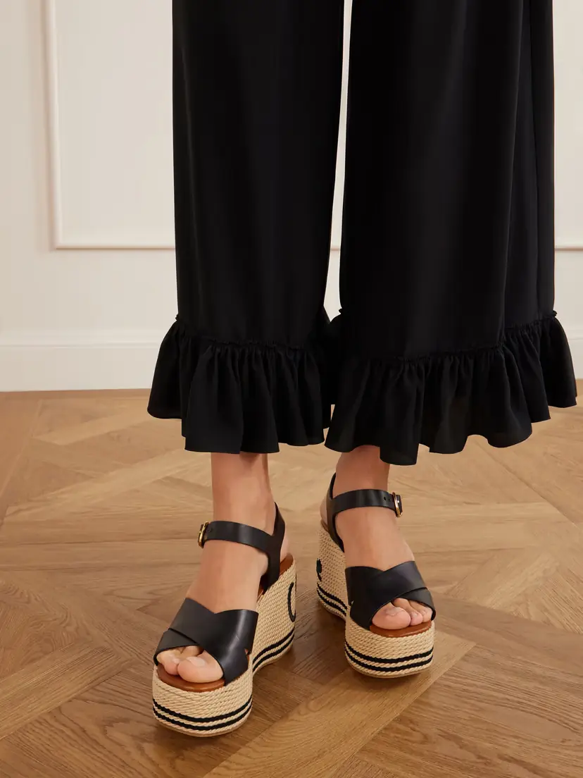 Chloé Leather Platform Espadrilles | Thumbnail 6