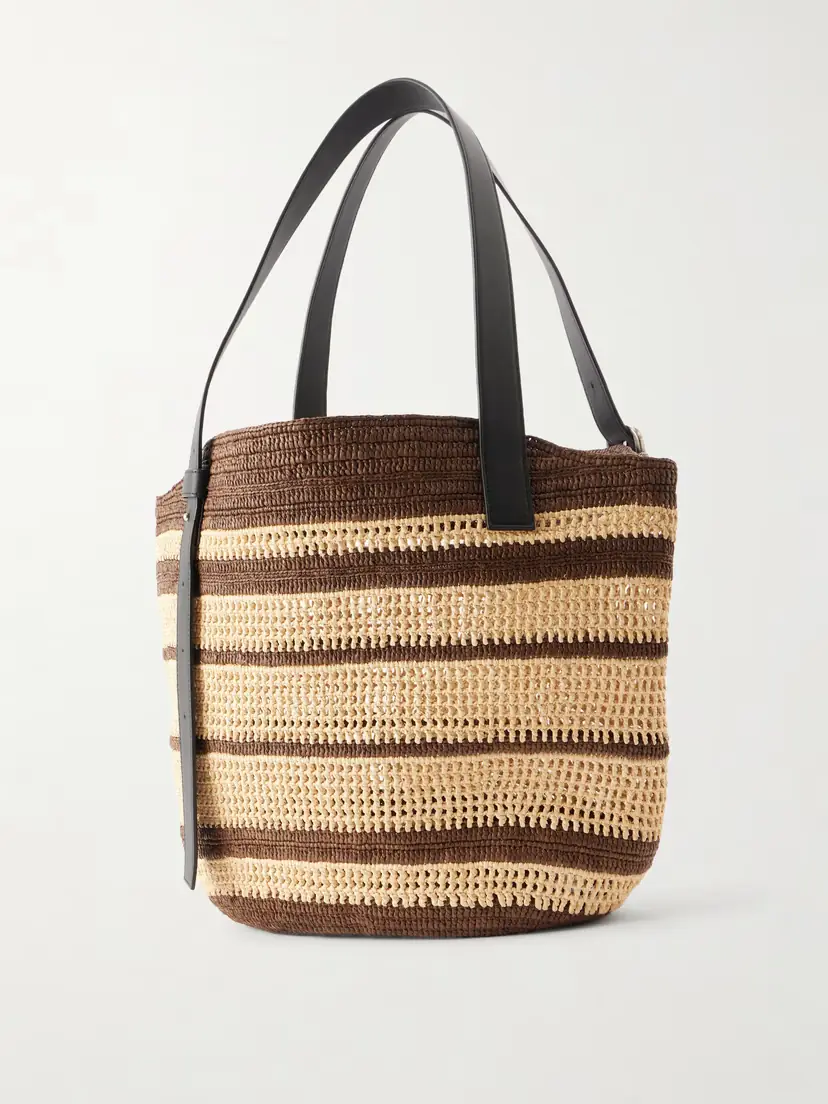 Loewe + Paula's Ibiza Loop Basket Leather-trimmed Raffia Tote | Thumbnail 4 Loewe + Paula's Ibiza Loop Basket Leather-trimmed Raffia Tote | Thumbnail 4
