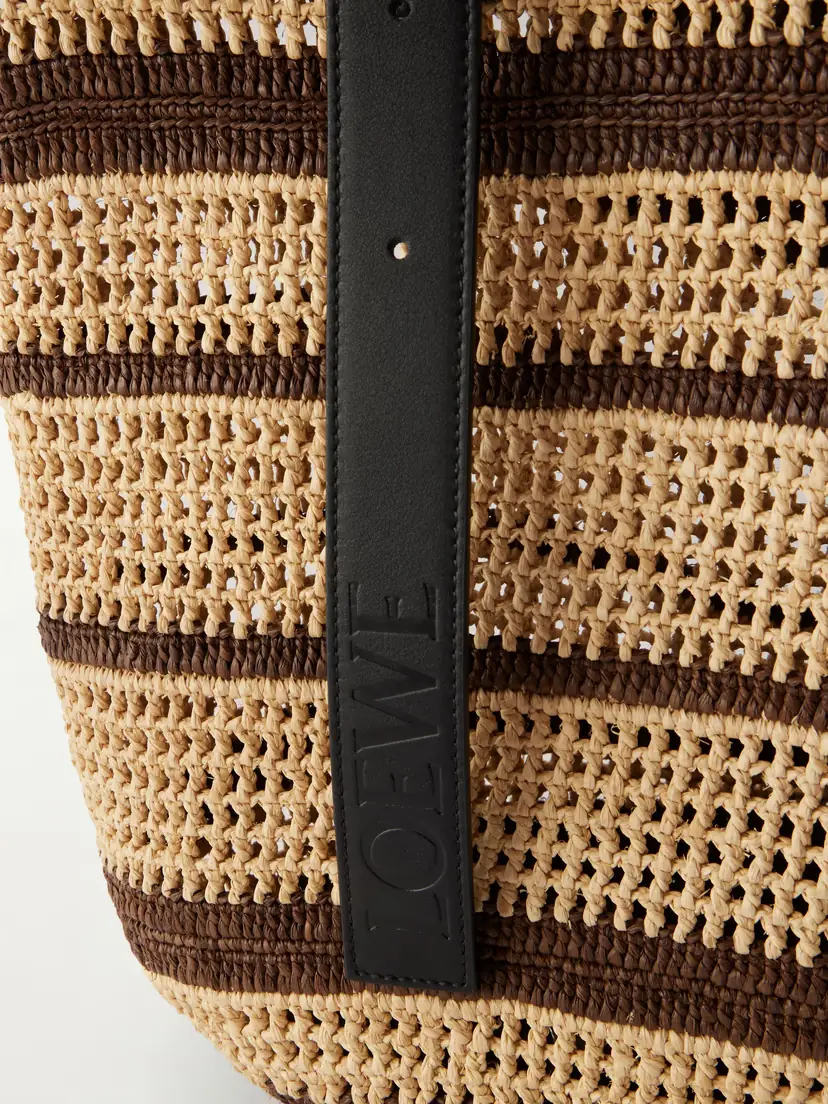 Loewe + Paula's Ibiza Loop Basket Leather-trimmed Raffia Tote | Thumbnail 5 Loewe + Paula's Ibiza Loop Basket Leather-trimmed Raffia Tote | Thumbnail 5