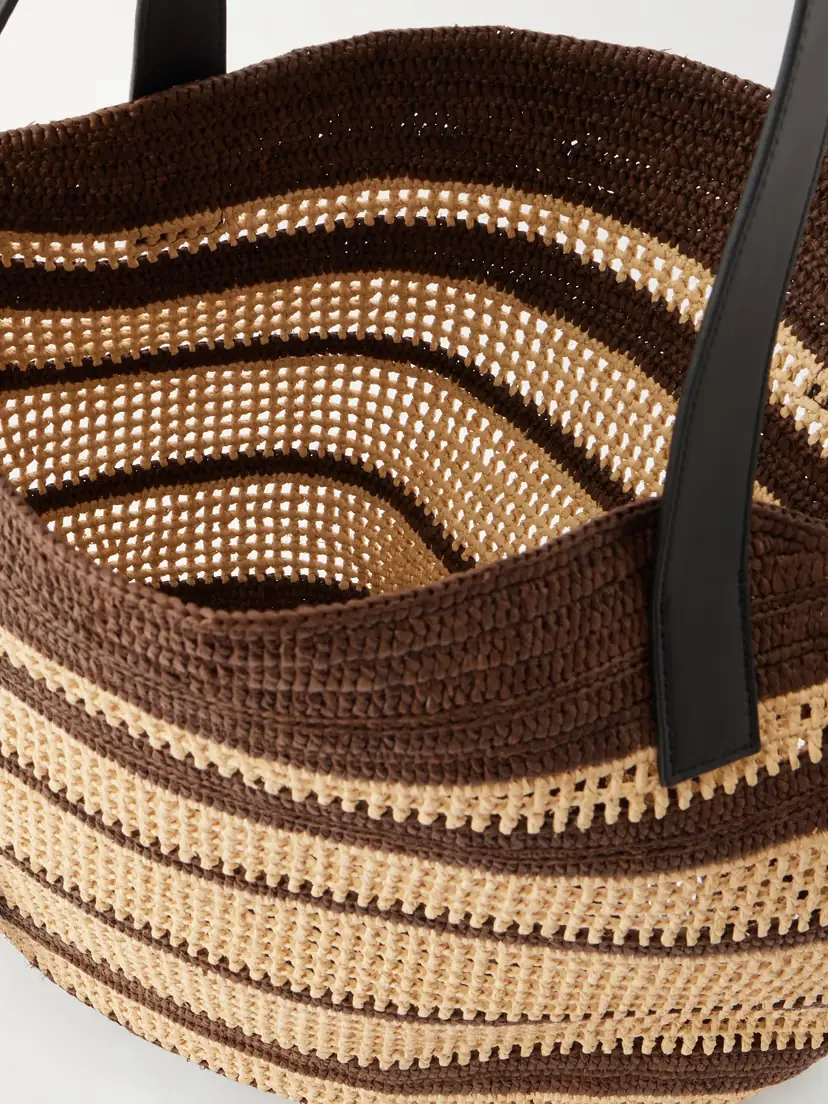 Loewe + Paula's Ibiza Loop Basket Leather-trimmed Raffia Tote | Thumbnail 6 Loewe + Paula's Ibiza Loop Basket Leather-trimmed Raffia Tote | Thumbnail 6