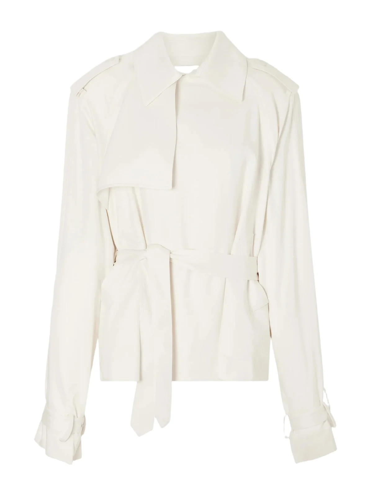 Eva Belted Gabardine Trench Coat