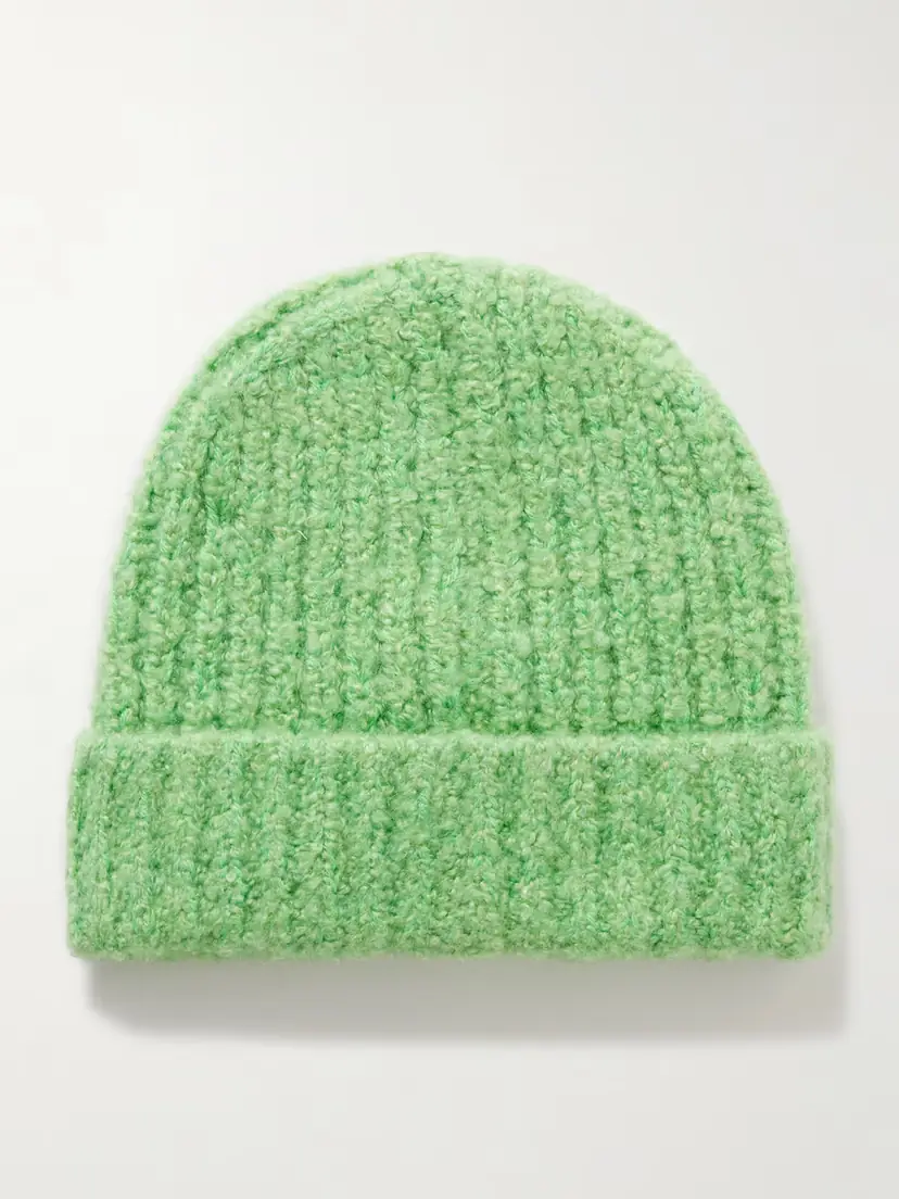 God’s True Cashmere Button-embellished Ribbed Cashmere-bouclé Beanie | Thumbnail 3