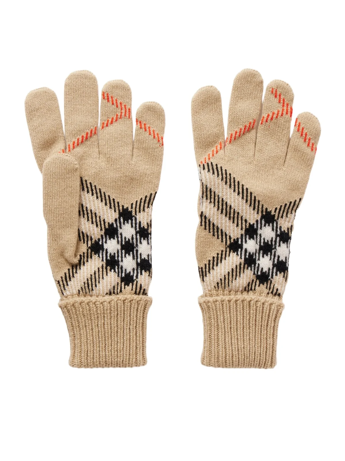 Burberry Checked Cashmere-blend Gloves
