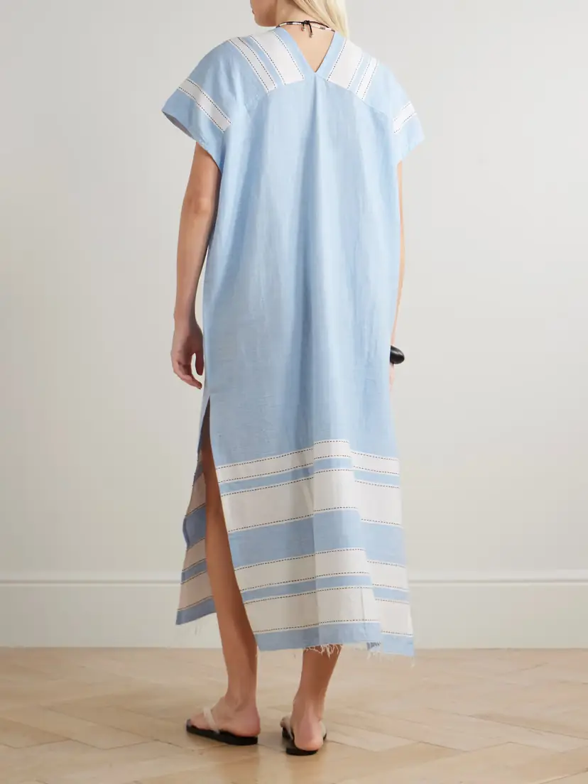 Lemlem Gasira Striped Cotton-blend Maxi Dress | Thumbnail 3 Lemlem Gasira Striped Cotton-blend Maxi Dress | Thumbnail 3