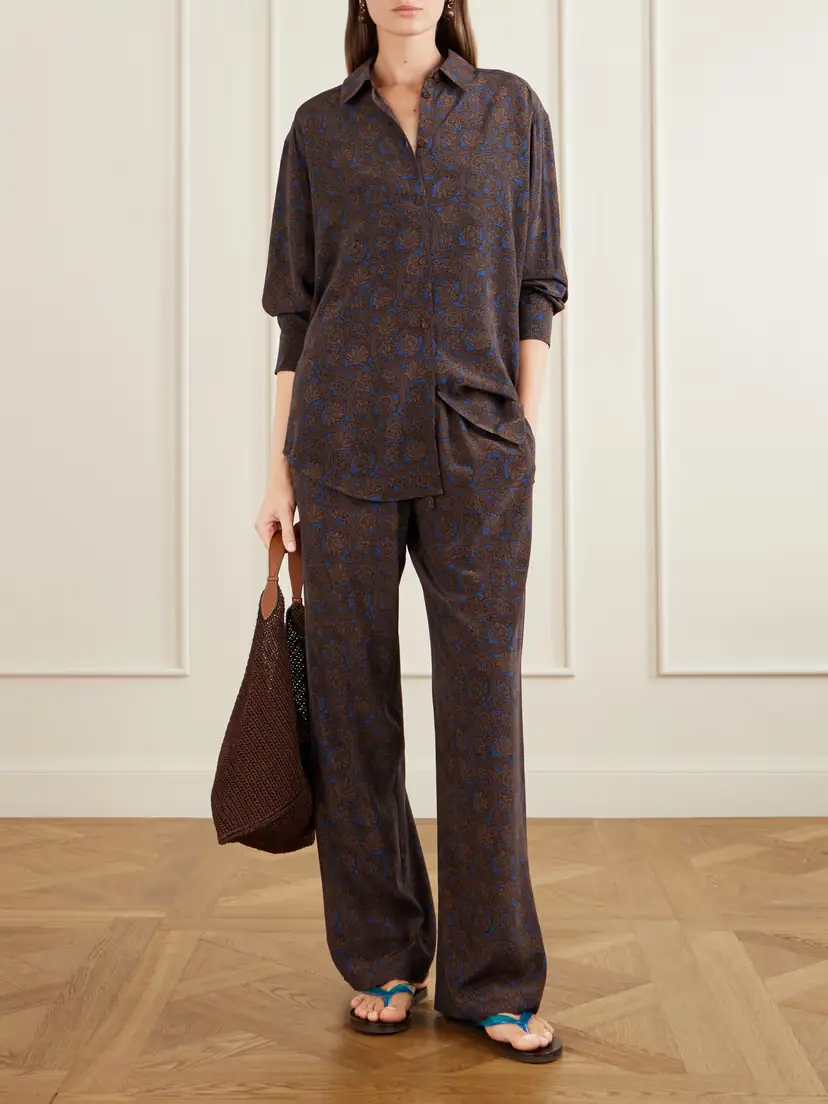 Matteau Printed Silk-crepe De Chine Shirt | Thumbnail 2