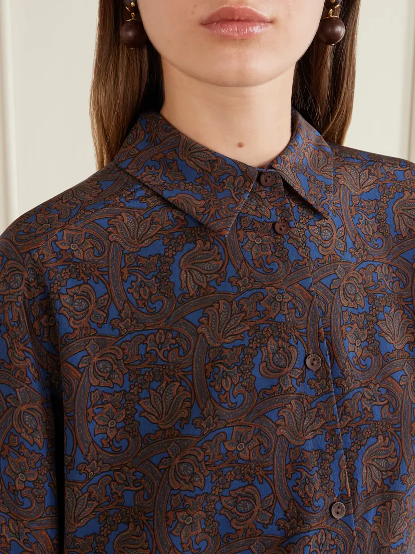 Matteau Printed Silk-crepe De Chine Shirt | Thumbnail 5