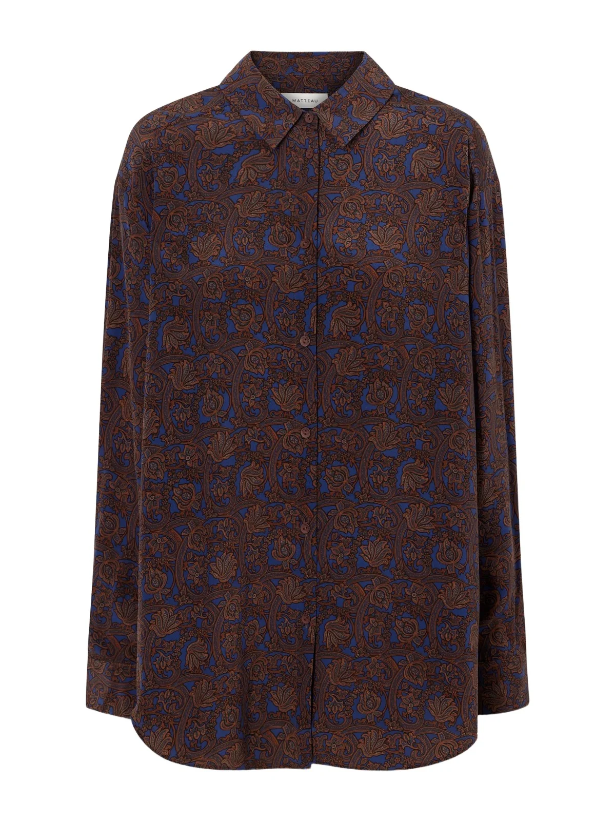 Printed Silk-crepe De Chine Shirt