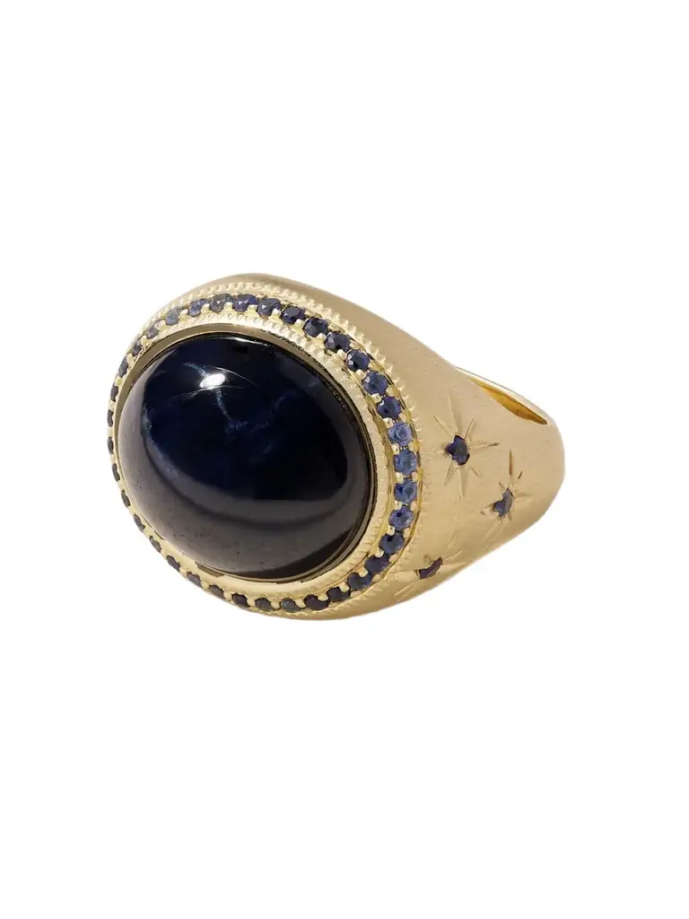 Jacquie Aiche Starburst 14-karat Gold Sapphire Ring | Image 1 Jacquie Aiche Starburst 14-karat Gold Sapphire Ring | Image 1