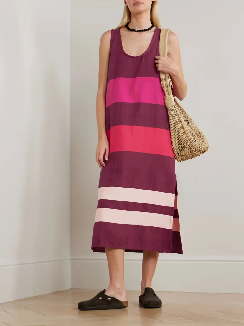Lemlem Lilian Striped Cotton Midi Dress | Thumbnail 2