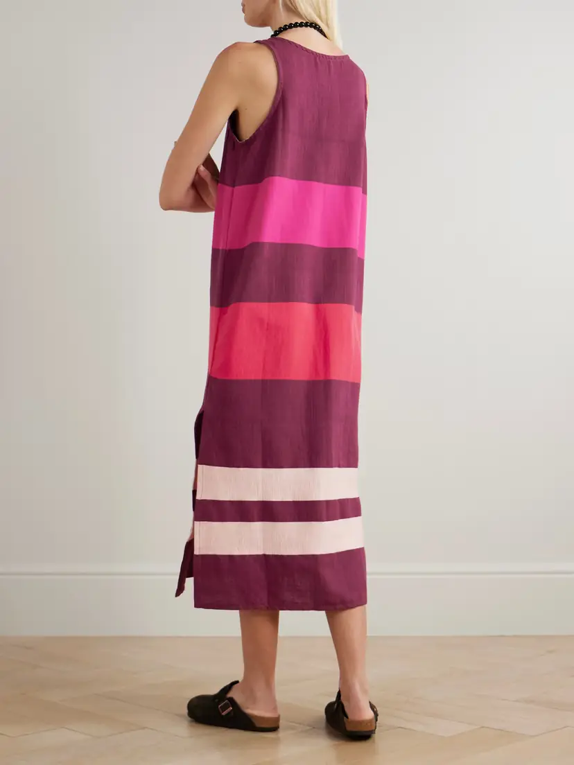 Lemlem Lilian Striped Cotton Midi Dress | Thumbnail 3