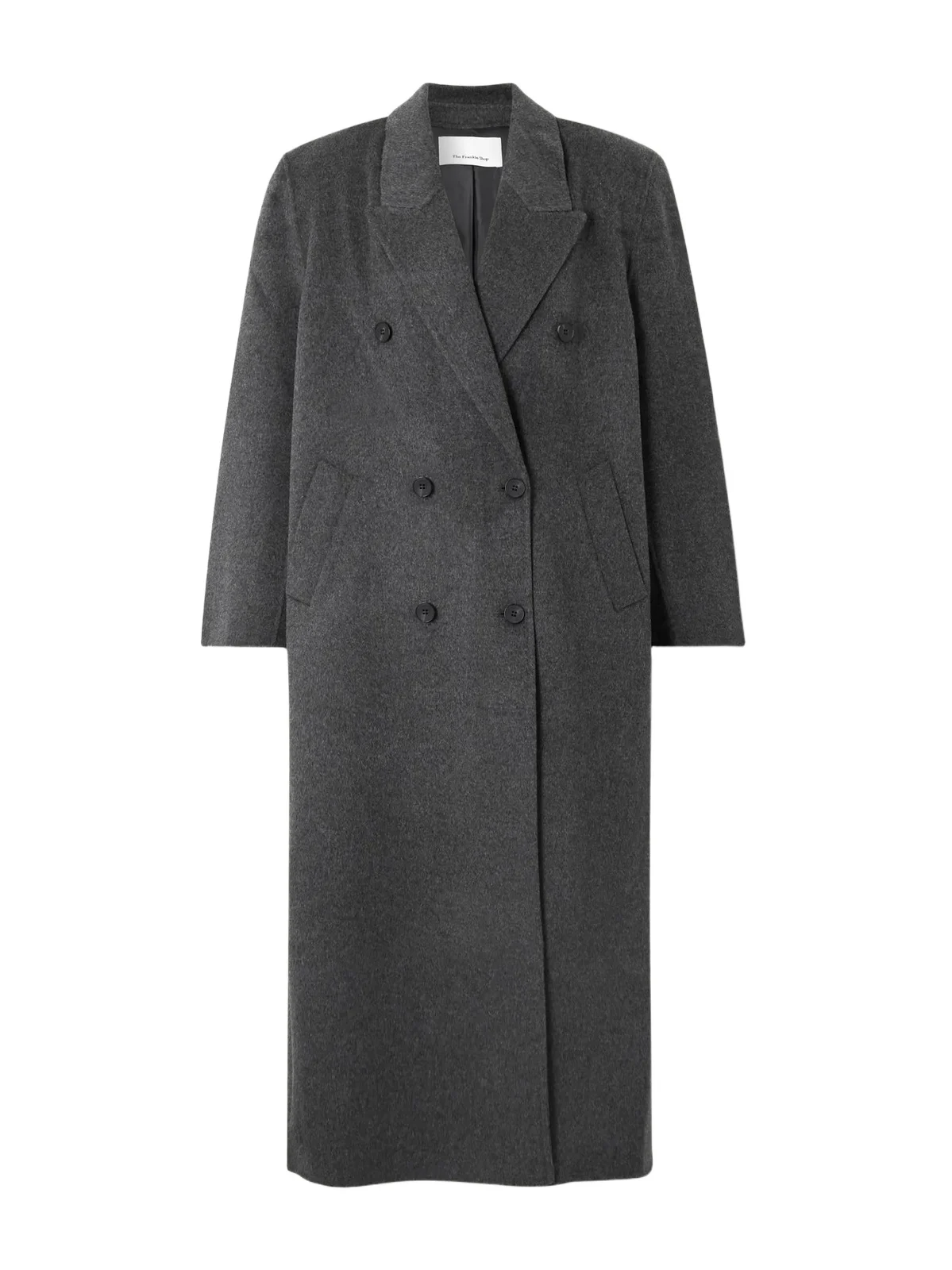The Frankie Shop Gaia Double-breasted Wool-blend Coat