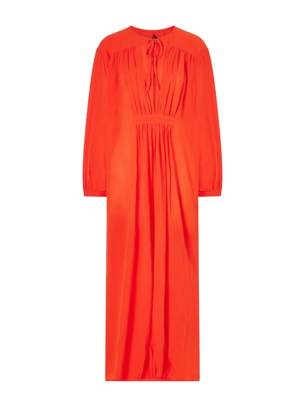 Hazy Gathered Cotton Maxi Dress Hazy Gathered Cotton Maxi Dress