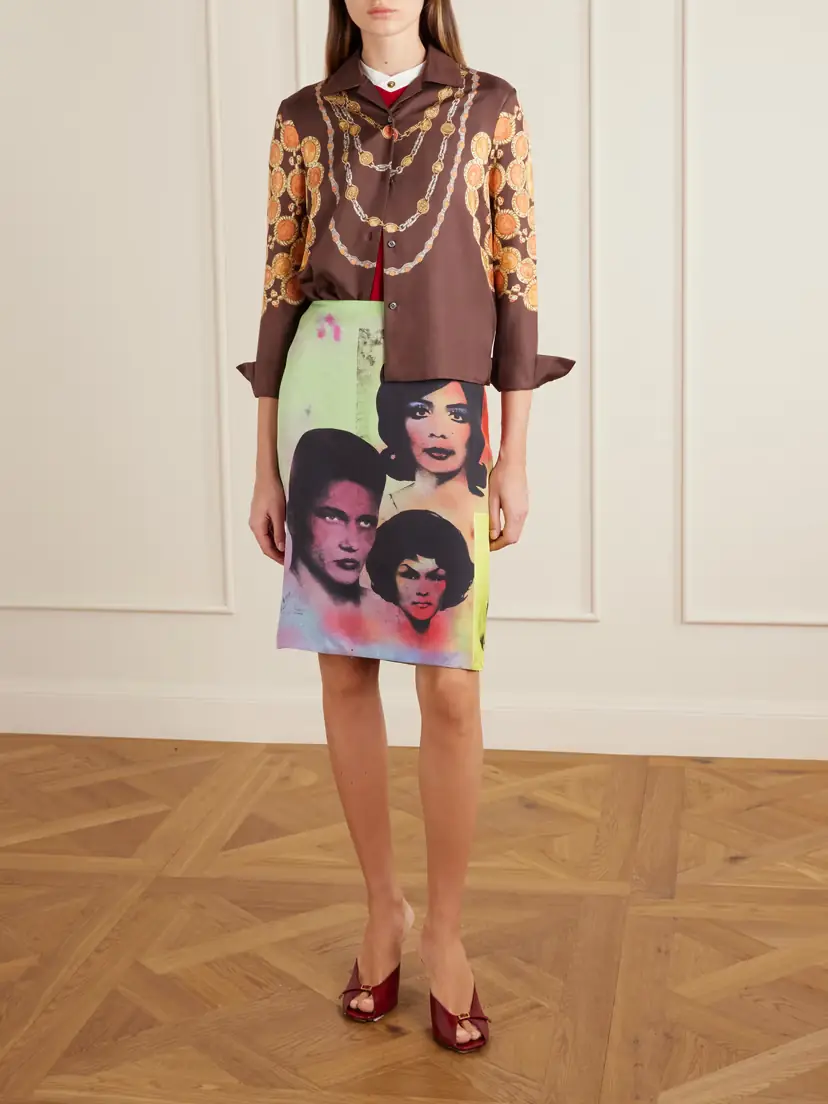 Versace Embellished Cotton-blend Jersey T-shirt | Thumbnail 5 Versace Embellished Cotton-blend Jersey T-shirt | Thumbnail 5