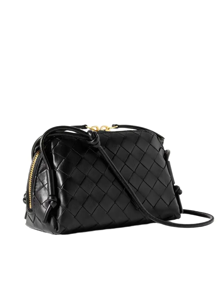 Bottega Veneta Concert Pouch Intrecciato Leather Shoulder Bag | Image 1 Bottega Veneta Concert Pouch Intrecciato Leather Shoulder Bag | Image 1
