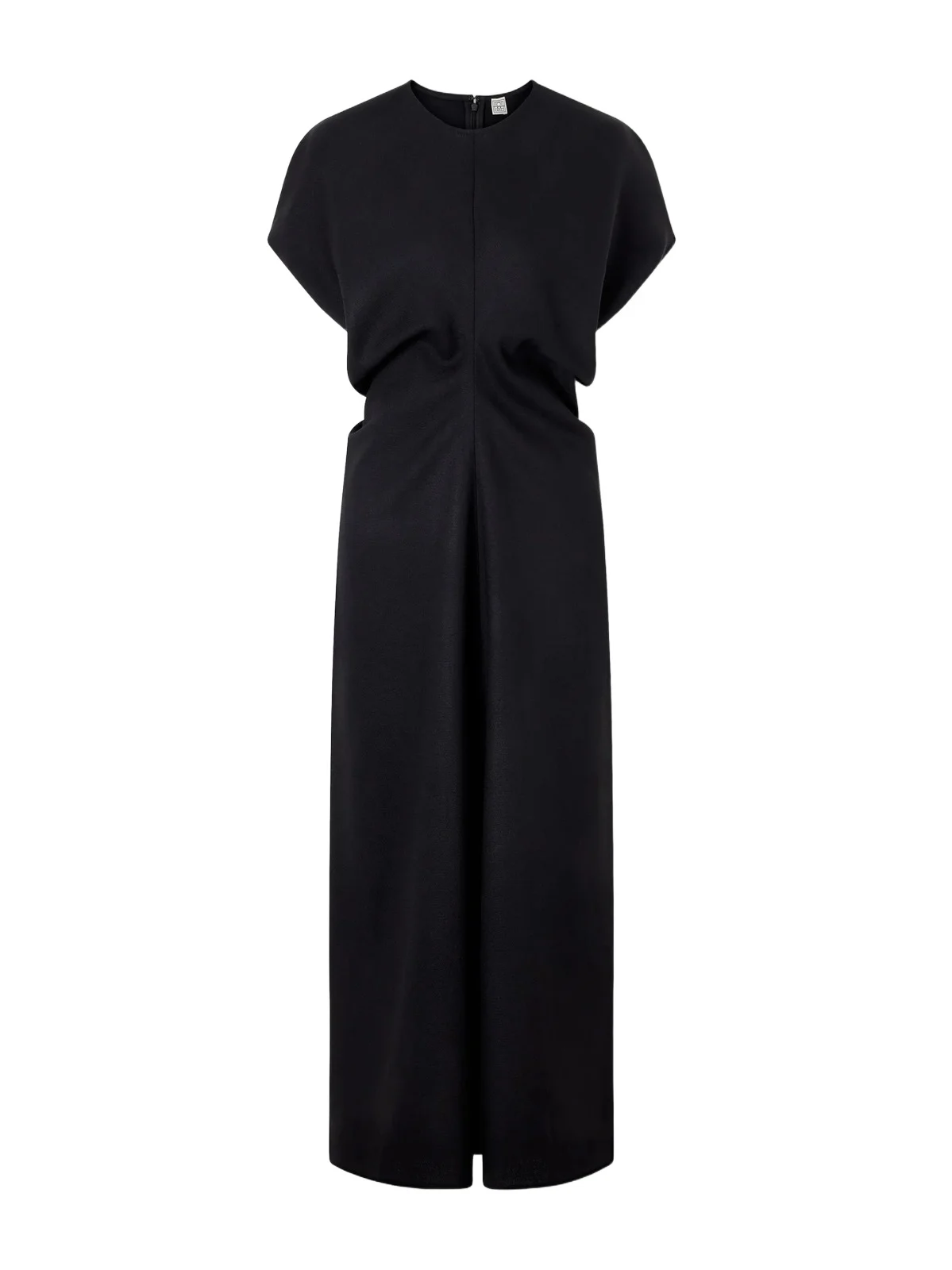 Gathered Wool Maxi Dress Gathered Wool Maxi Dress