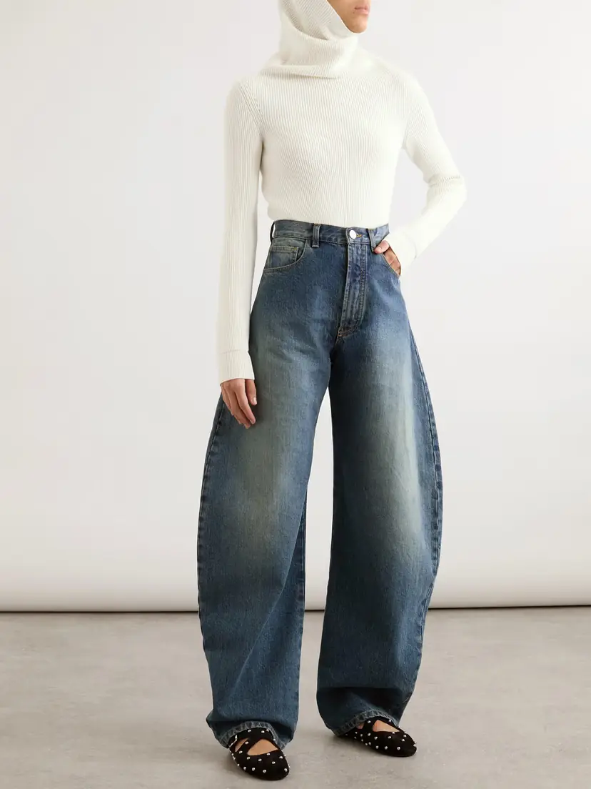 Alaïa Hooded Cropped Ribbed Wool-blend Sweater | Thumbnail 2 Alaïa Hooded Cropped Ribbed Wool-blend Sweater | Thumbnail 2
