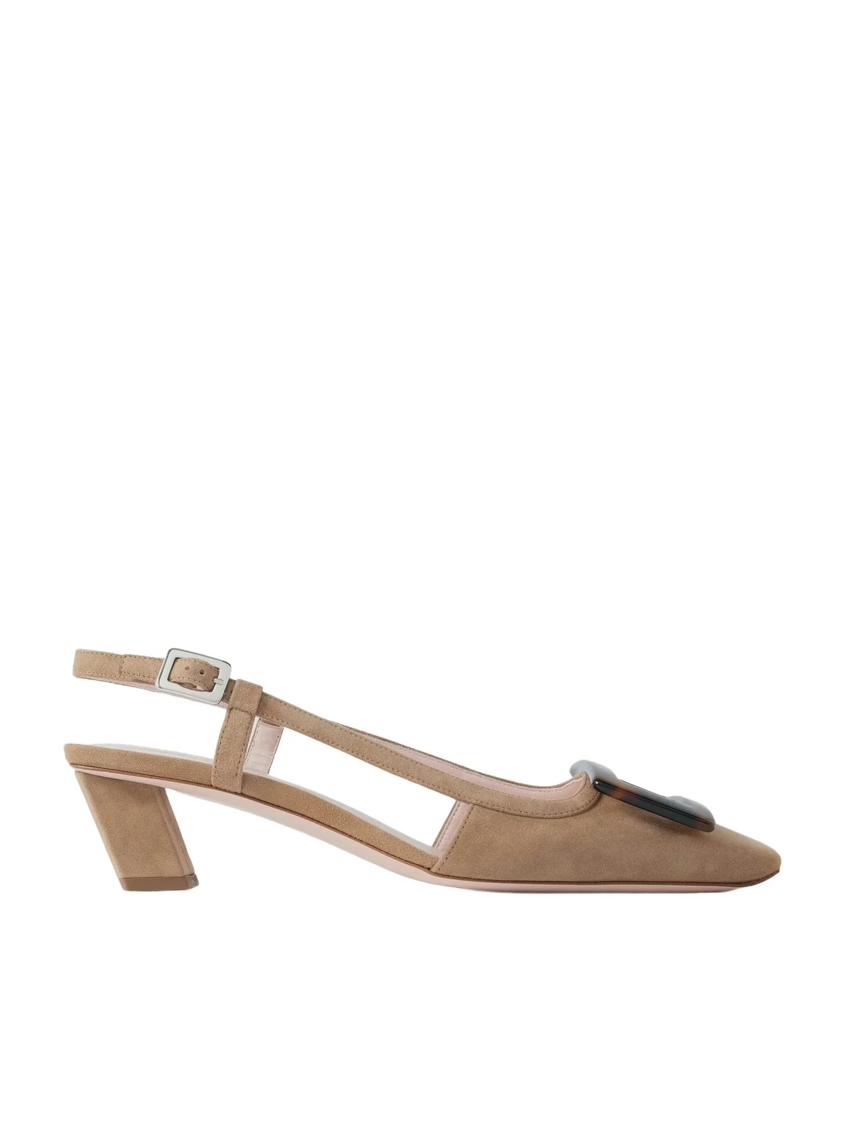 Belle Vivier 45 Suede Slingback Pumps