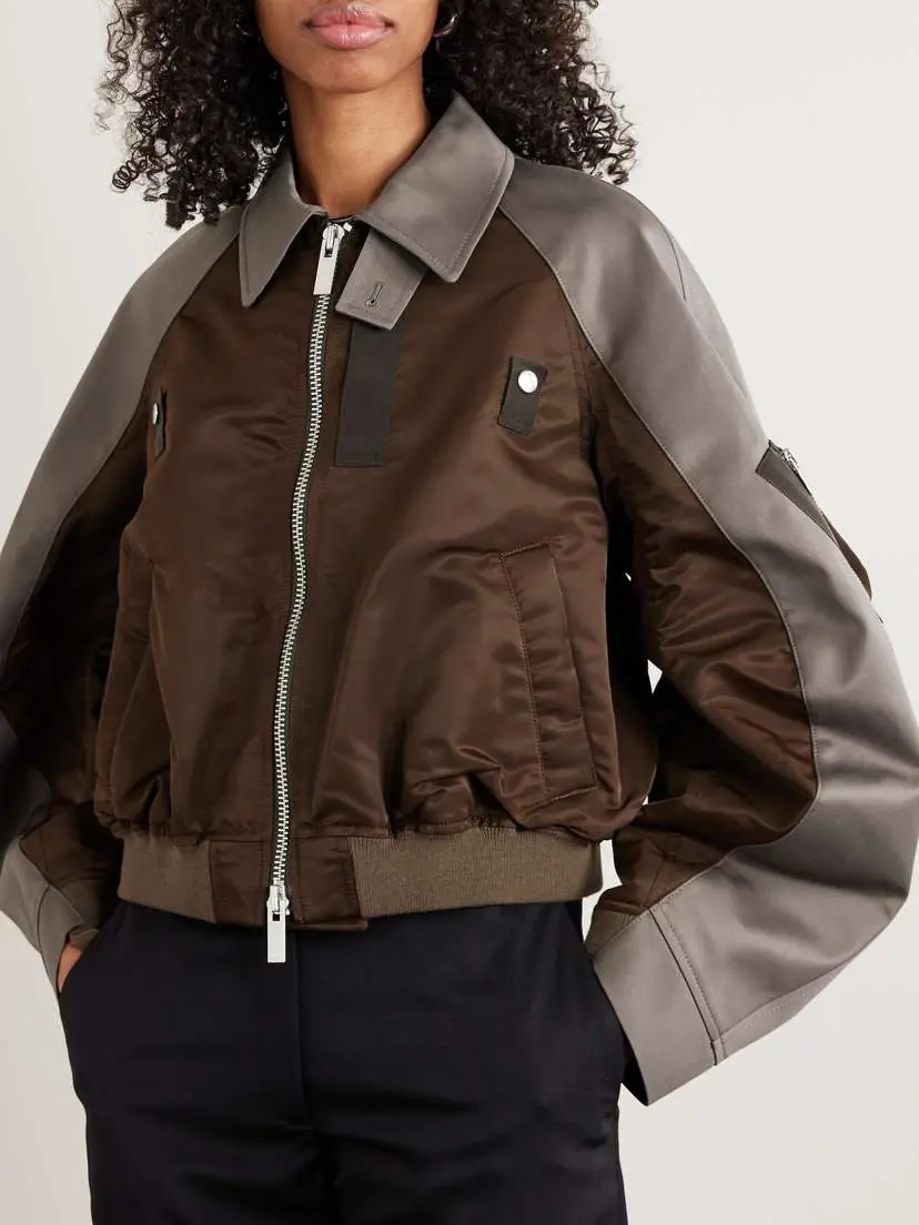 Sacai Cotton-canvas And Shell Bomber Jacket | Thumbnail 3 Sacai Cotton-canvas And Shell Bomber Jacket | Thumbnail 3