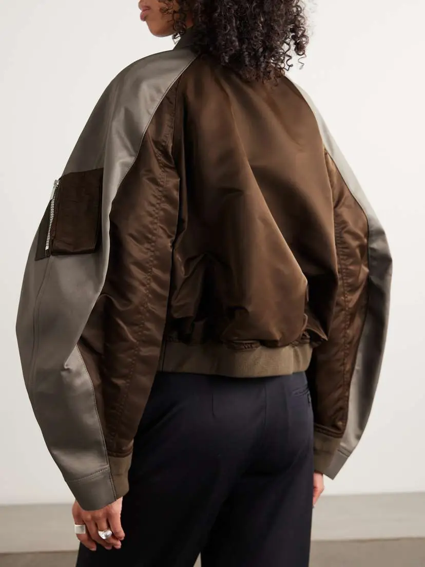 Sacai Cotton-canvas And Shell Bomber Jacket | Thumbnail 4 Sacai Cotton-canvas And Shell Bomber Jacket | Thumbnail 4