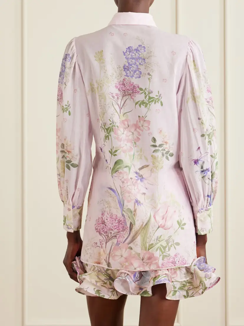 Charo Ruiz Aster Floral-print Cotton-blend Shirt | Thumbnail 4 Charo Ruiz Aster Floral-print Cotton-blend Shirt | Thumbnail 4