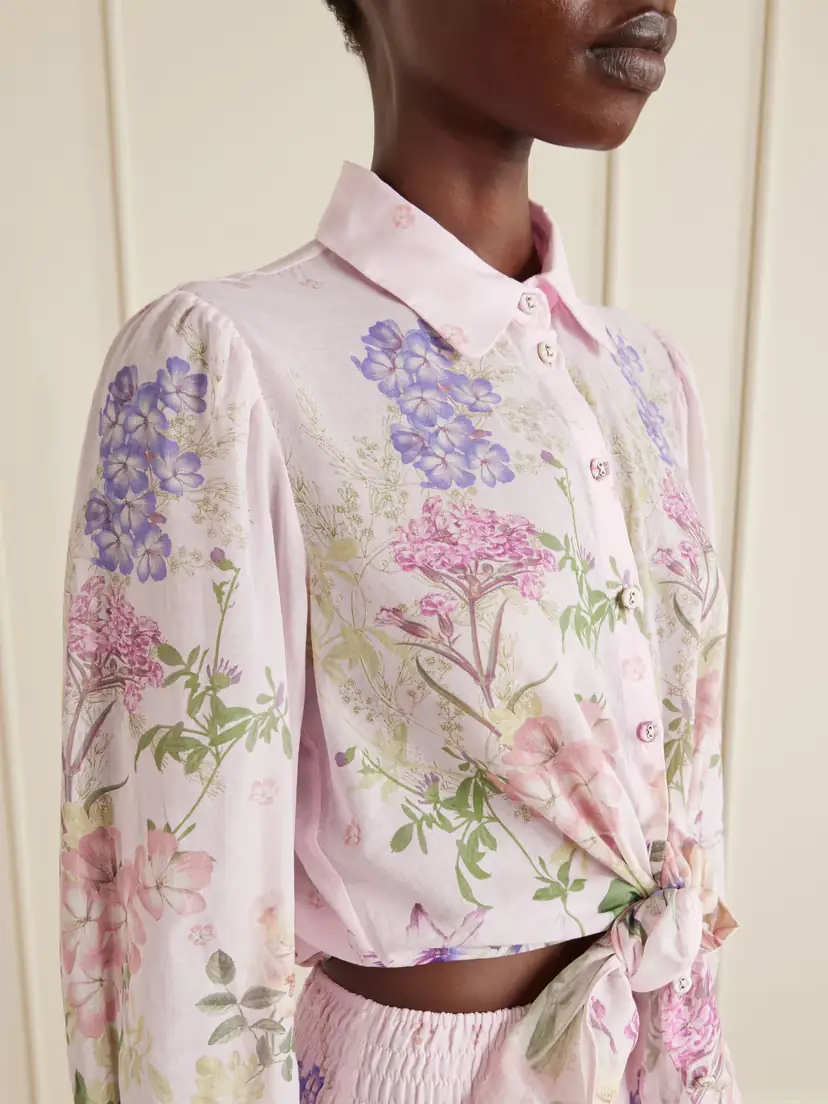 Charo Ruiz Aster Floral-print Cotton-blend Shirt | Thumbnail 5 Charo Ruiz Aster Floral-print Cotton-blend Shirt | Thumbnail 5