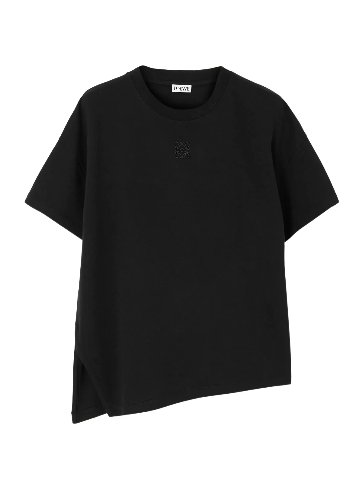 Anagram Asymmetric Cotton-blend Jersey T-shirt