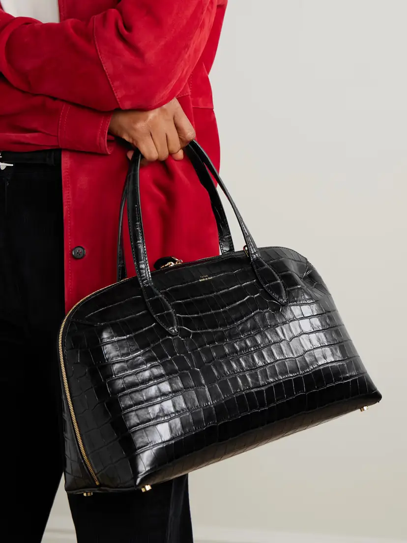 TOTEME Croc-effect Leather Tote | Thumbnail 2 TOTEME Croc-effect Leather Tote | Thumbnail 2