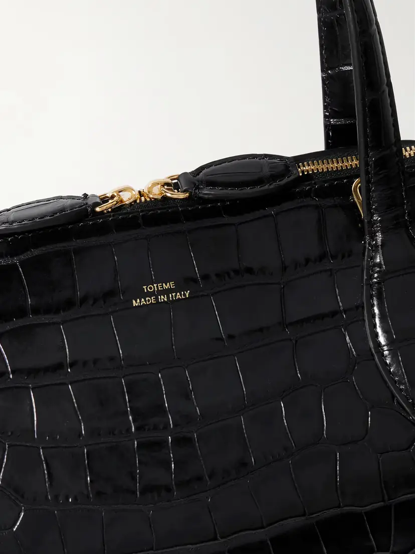 TOTEME Croc-effect Leather Tote | Thumbnail 4 TOTEME Croc-effect Leather Tote | Thumbnail 4