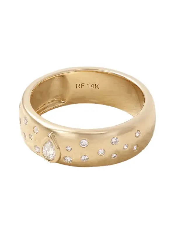 Cigar Constellation 14-karat Gold And Diamond Ring