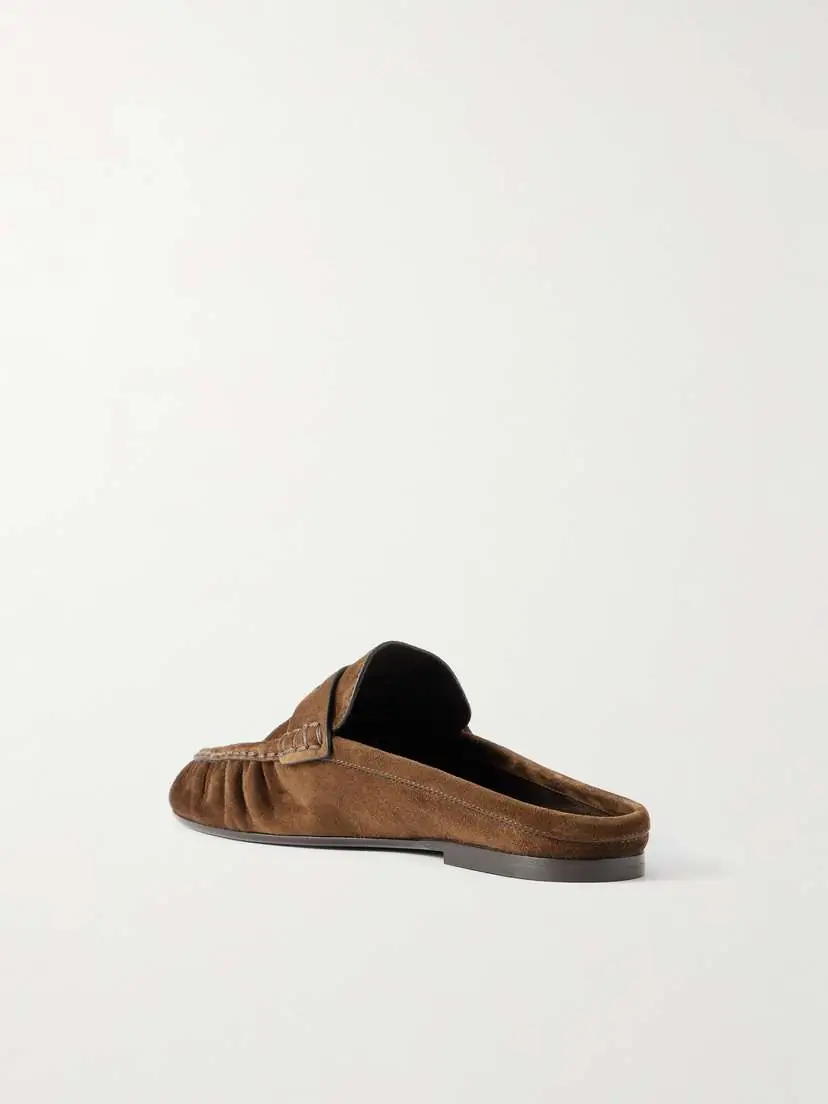 Saint Laurent Le Loafer Suede Slippers | Thumbnail 3 Saint Laurent Le Loafer Suede Slippers | Thumbnail 3