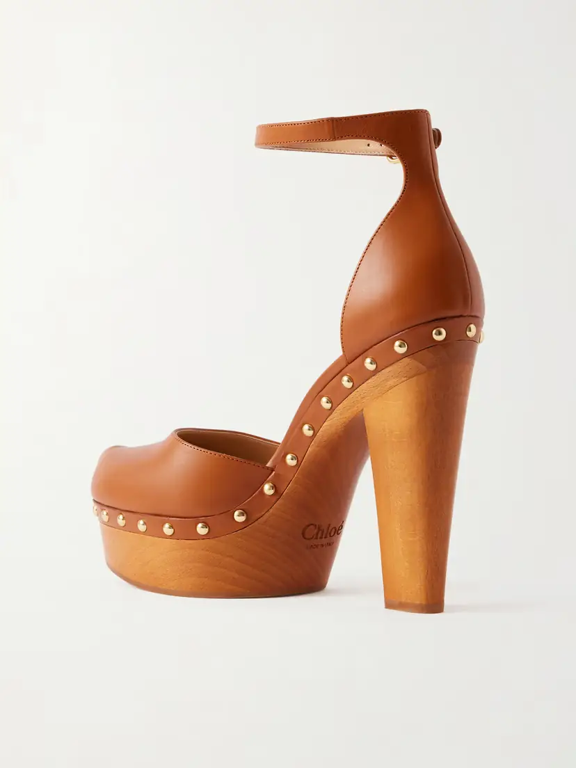 Chloé Lola Studded Leather Platform Pumps | Thumbnail 3 Chloé Lola Studded Leather Platform Pumps | Thumbnail 3