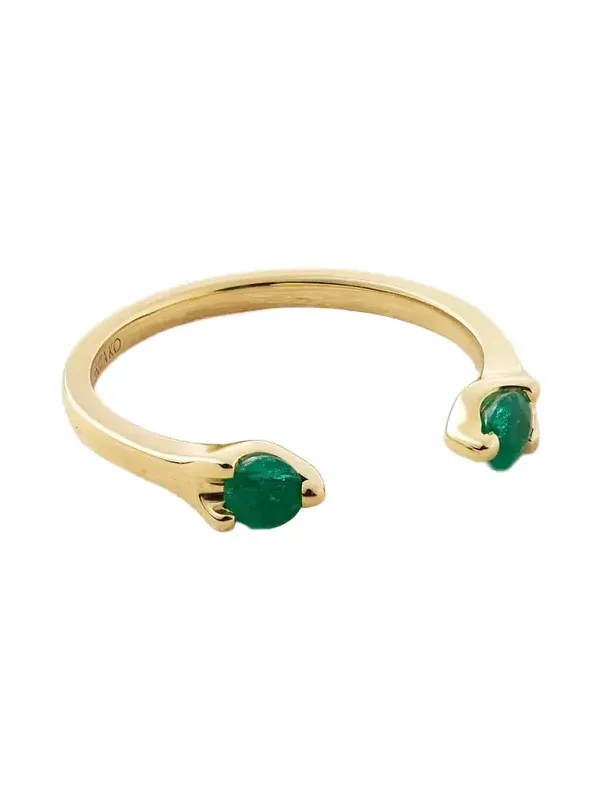 Orbit 18-karat Gold Emerald Ring