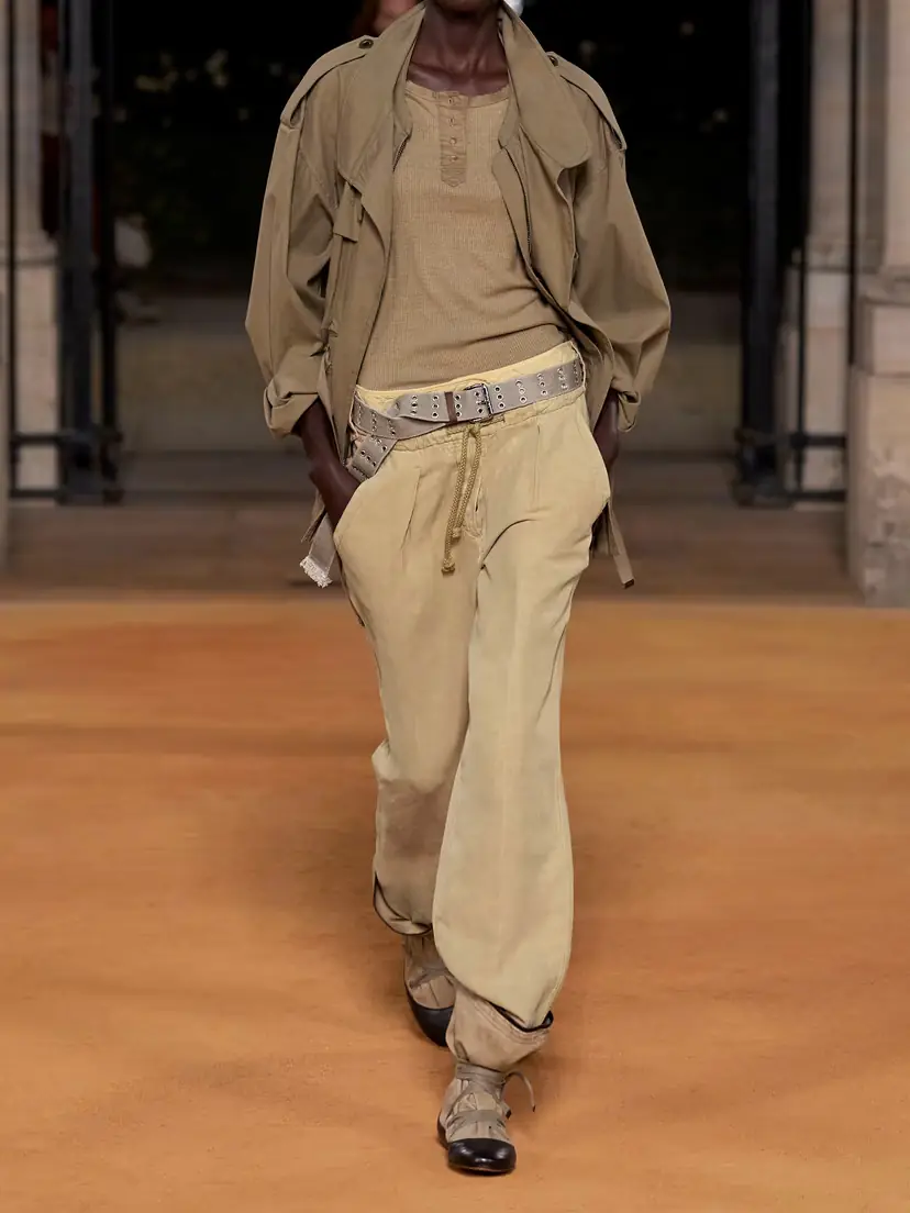 Isabel Marant Sharon Pleated Linen And Silk-blend Straight-leg Pants | Thumbnail 6