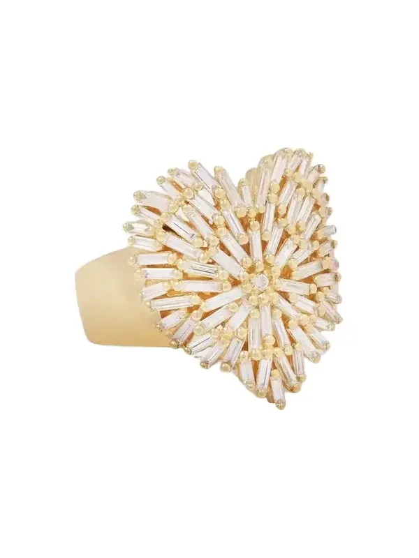 Heart 18-karat Gold Diamond Ring