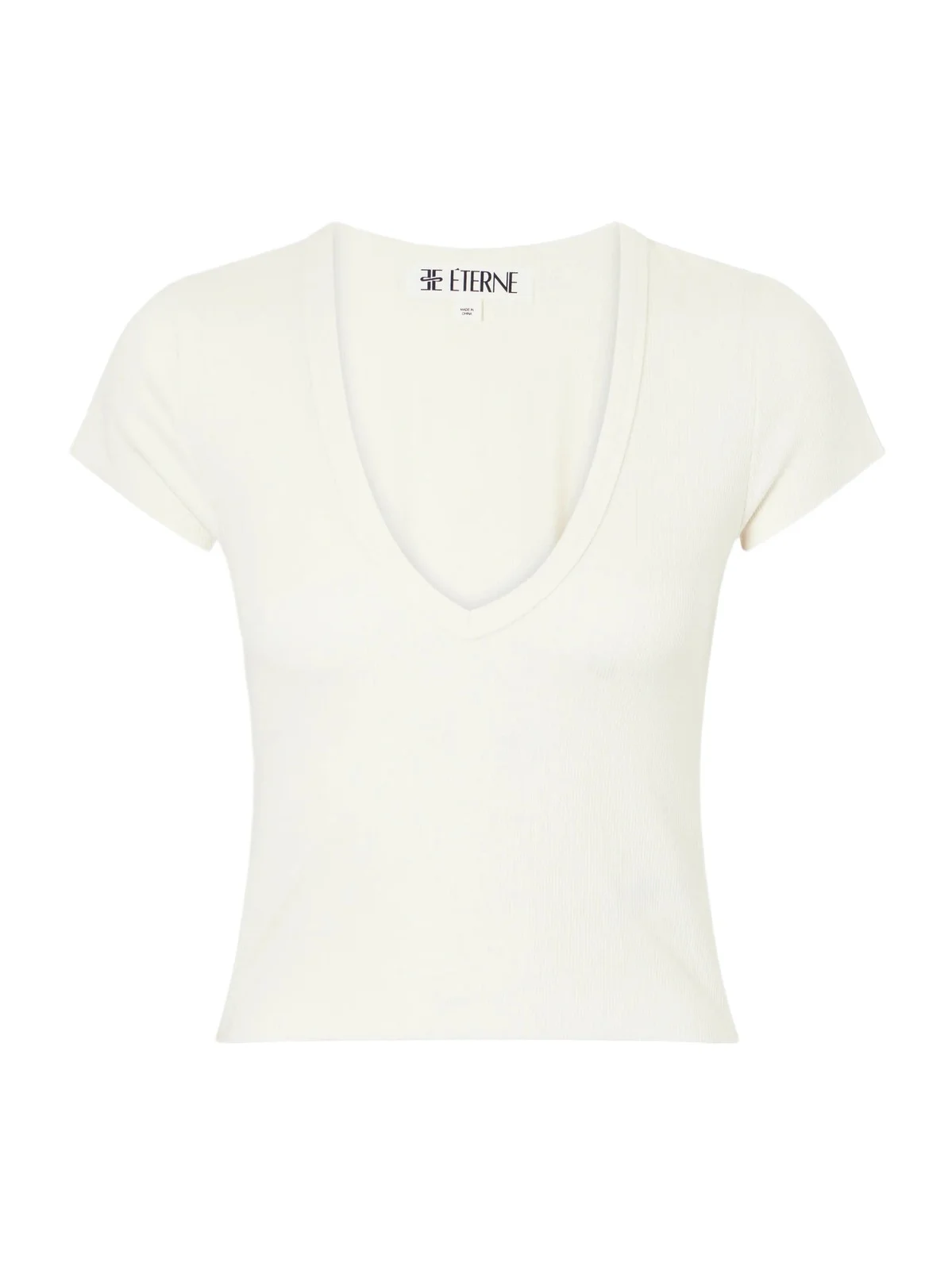 ÉTERNE Ribbed Jersey T-shirt