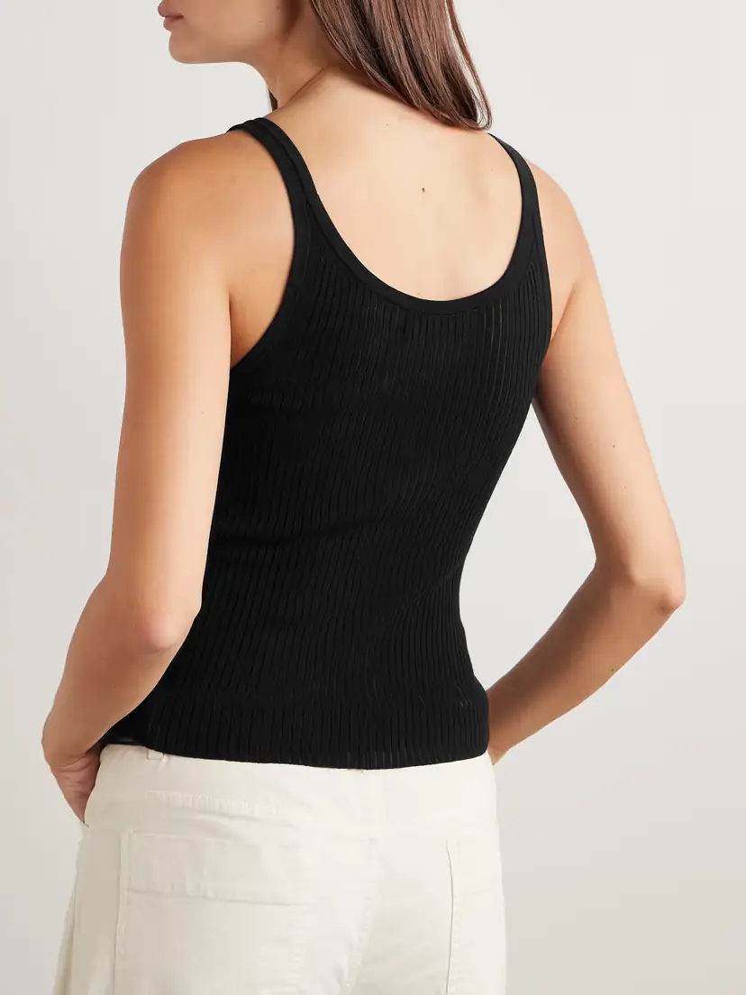 Nili Lotan Wrenley Ribbed Cotton Tank | Thumbnail 3