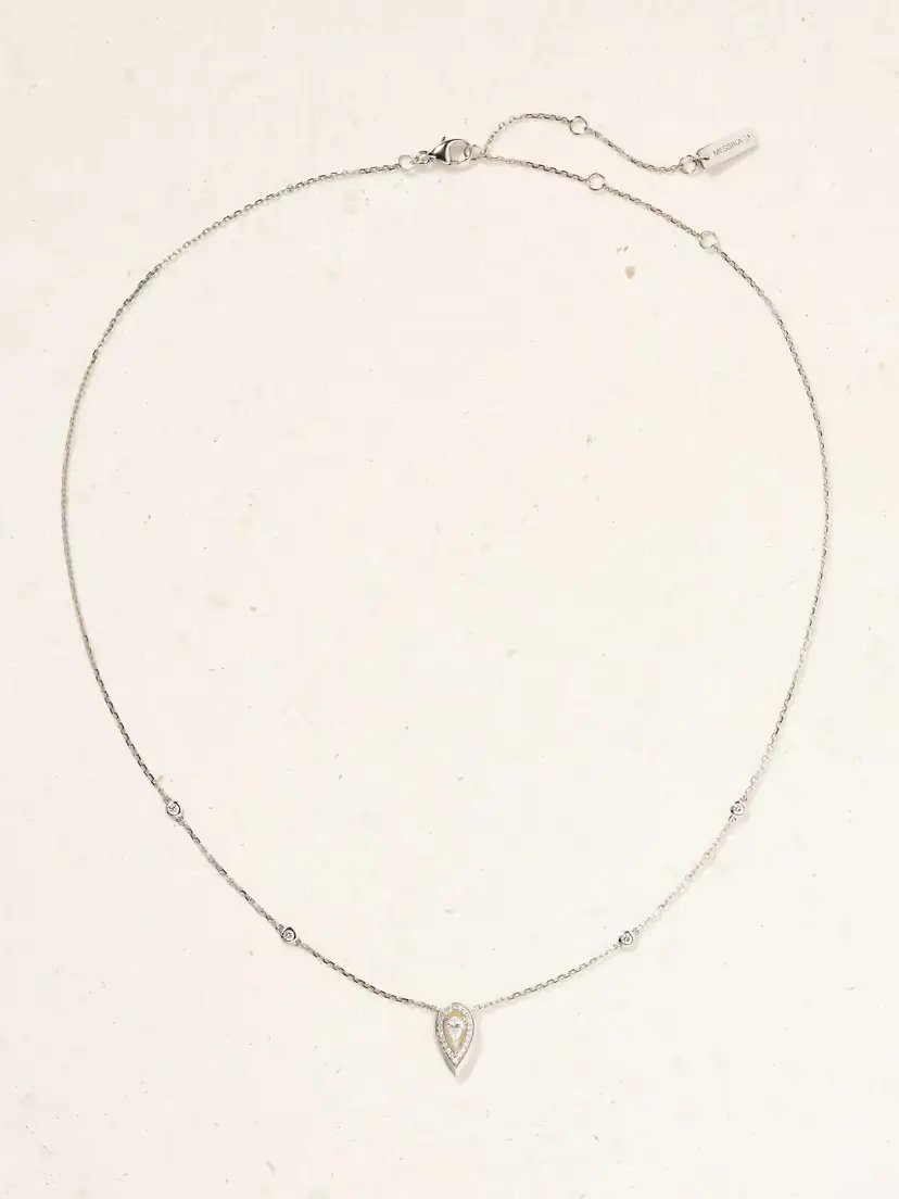 Messika Fiery 18-karat White Gold Diamond Necklace | Thumbnail 4