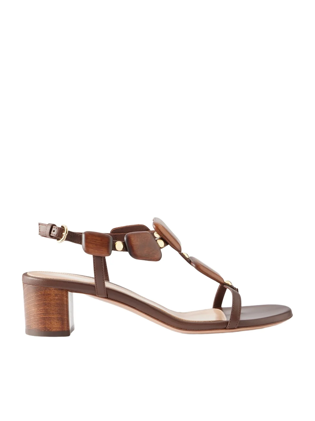 Munduk 45 Appliquéd Studded Leather Thong Sandals Munduk 45 Appliquéd Studded Leather Thong Sandals