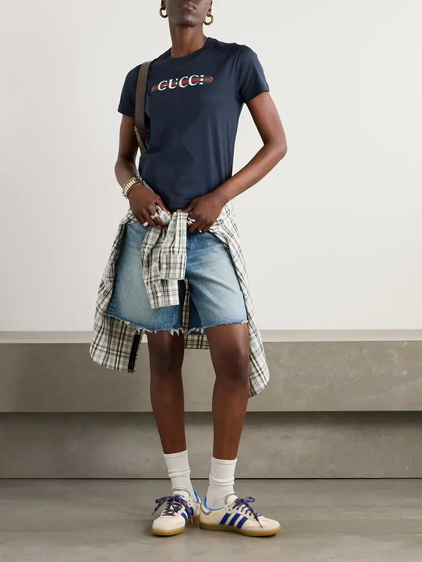 Gucci New 70s Printed Cotton-jersey T-shirt | Thumbnail 2