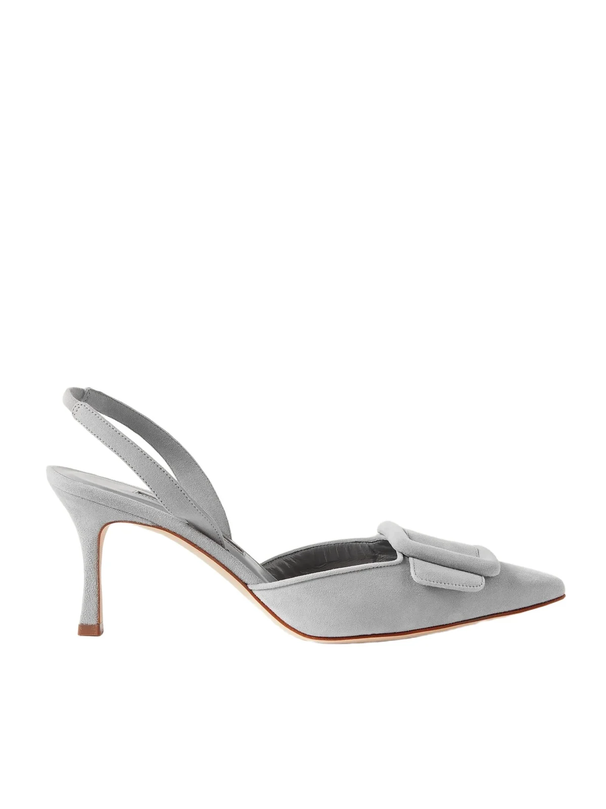 Maysli 70 Buckled Suede Slingback Pumps Maysli 70 Buckled Suede Slingback Pumps