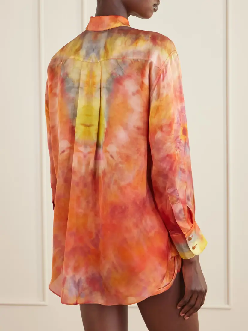 Zimmermann Alchemy Tie-dye Silk-satin Shirt | Thumbnail 4 Zimmermann Alchemy Tie-dye Silk-satin Shirt | Thumbnail 4