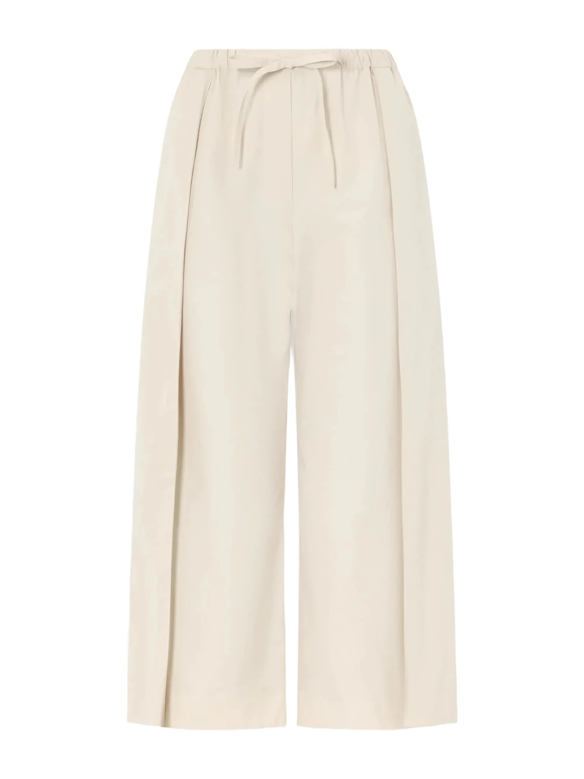 + Paula’s Ibiza Pleated Cropped Cotton Wide-leg Pants + Paula’s Ibiza Pleated Cropped Cotton Wide-leg Pants