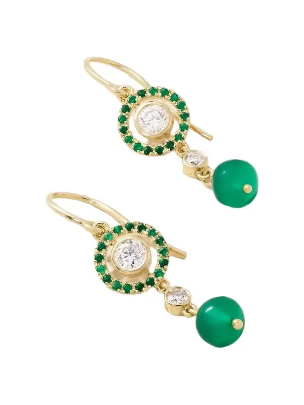 Orbit 18-karat Gold Multi-stone Earrings Orbit 18-karat Gold Multi-stone Earrings